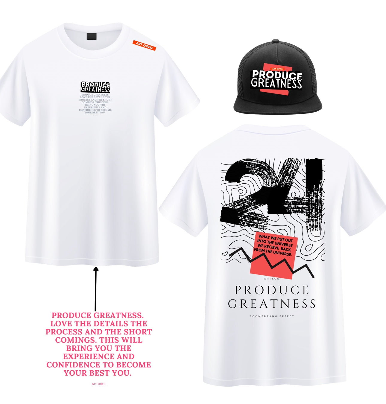 PRODUCE GREATNESS T-shirt & Trucker Hat Set (PRE-ORDER)