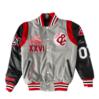 Red Made in the City Varsity Jacket — Archive Cut