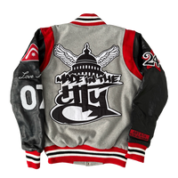 Red Made in the City Varsity Jacket — Archive Cut